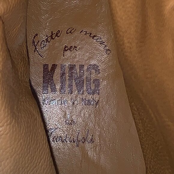 Fatte A Mano per King Brown Leather‎ Tall Riding Boots - Picture 3 of 13